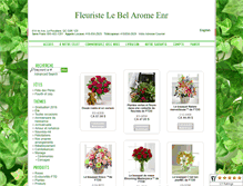 Tablet Screenshot of fleuristelebelarome.com